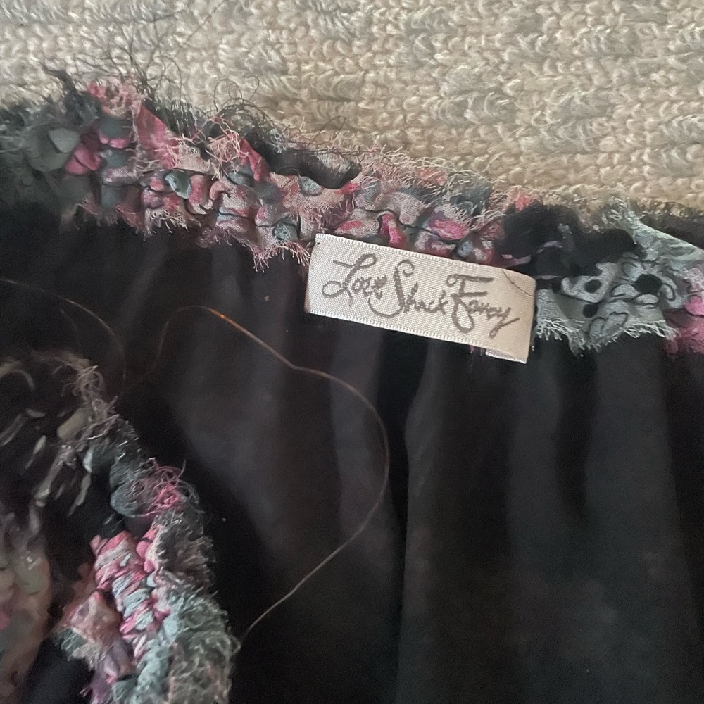 LoveShackFancy Black and Pink Floral Dress. Love Shack Fancy. Resort wear. - Picture 3 of 3